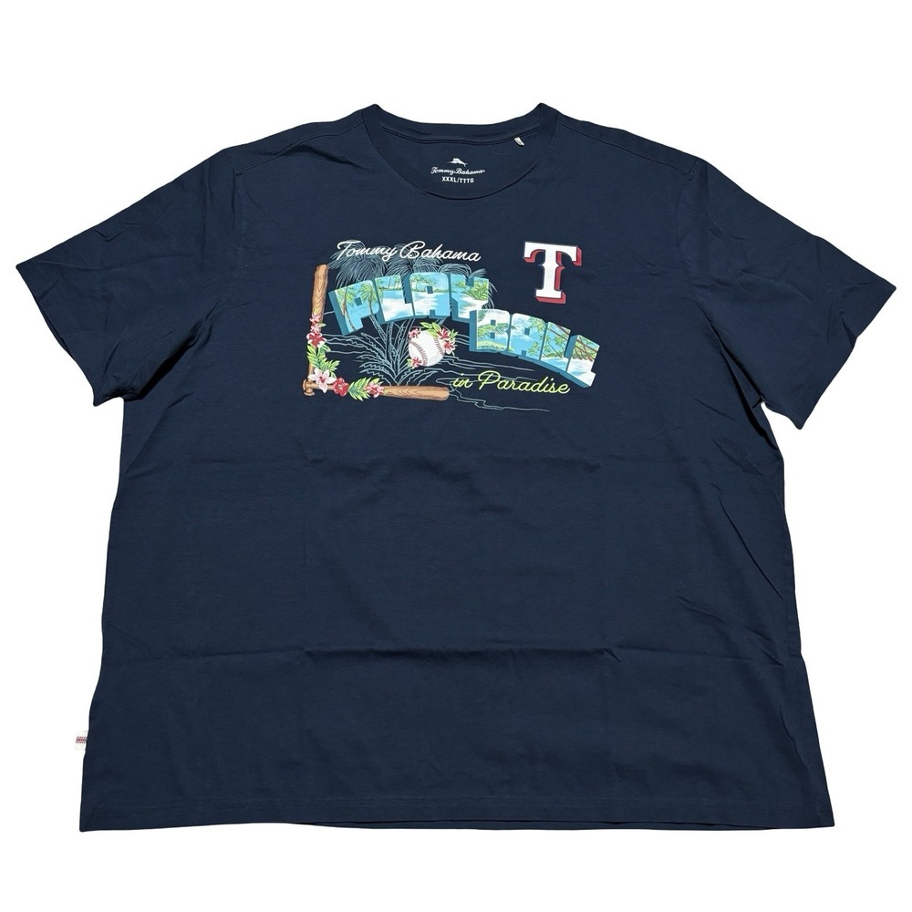 Tommy Bahama x Texas Rangers Men's Graphic T Shirt Size 3XL 27 x 30